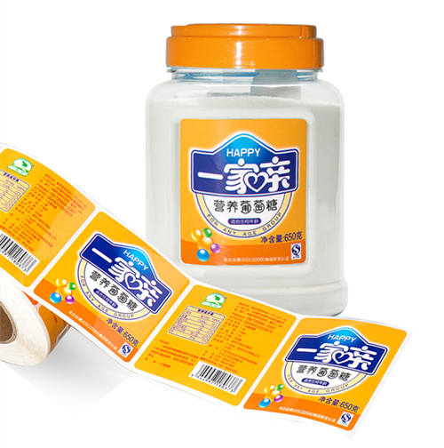 食品瓶贴不干胶