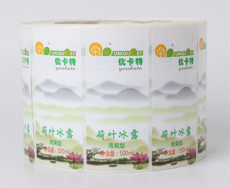 卷筒瓶标不干胶印刷