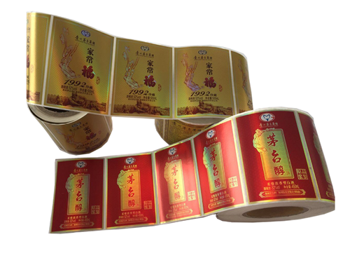 白酒卷筒不干胶印刷
