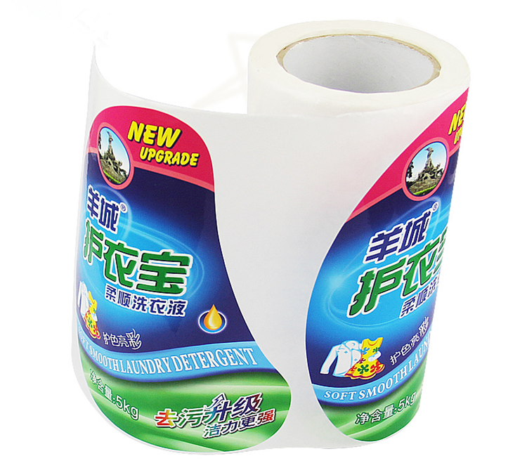 洗衣液瓶贴不干胶印刷