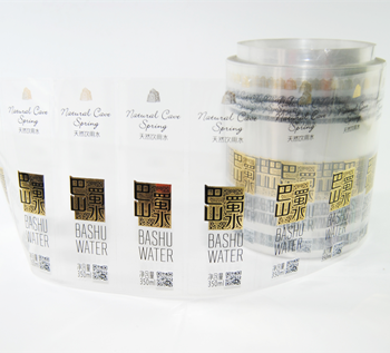 天然饮用水不干胶印刷