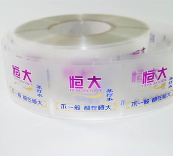 苏打水不干胶印刷