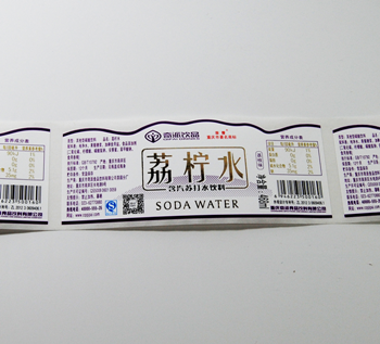 柠檬水不干胶标签印刷