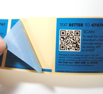 hp电子不干胶印刷